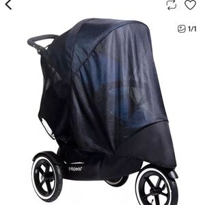 Phil & Teds Mesh Stroller Cover with Storage Bag that Attaches to Stoller